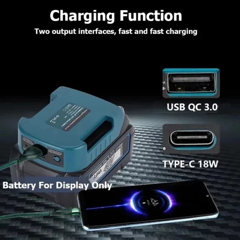 U55C Battery Adapter Holder for Outdoor Travel Use Belt Buckle Battery Pack Holder