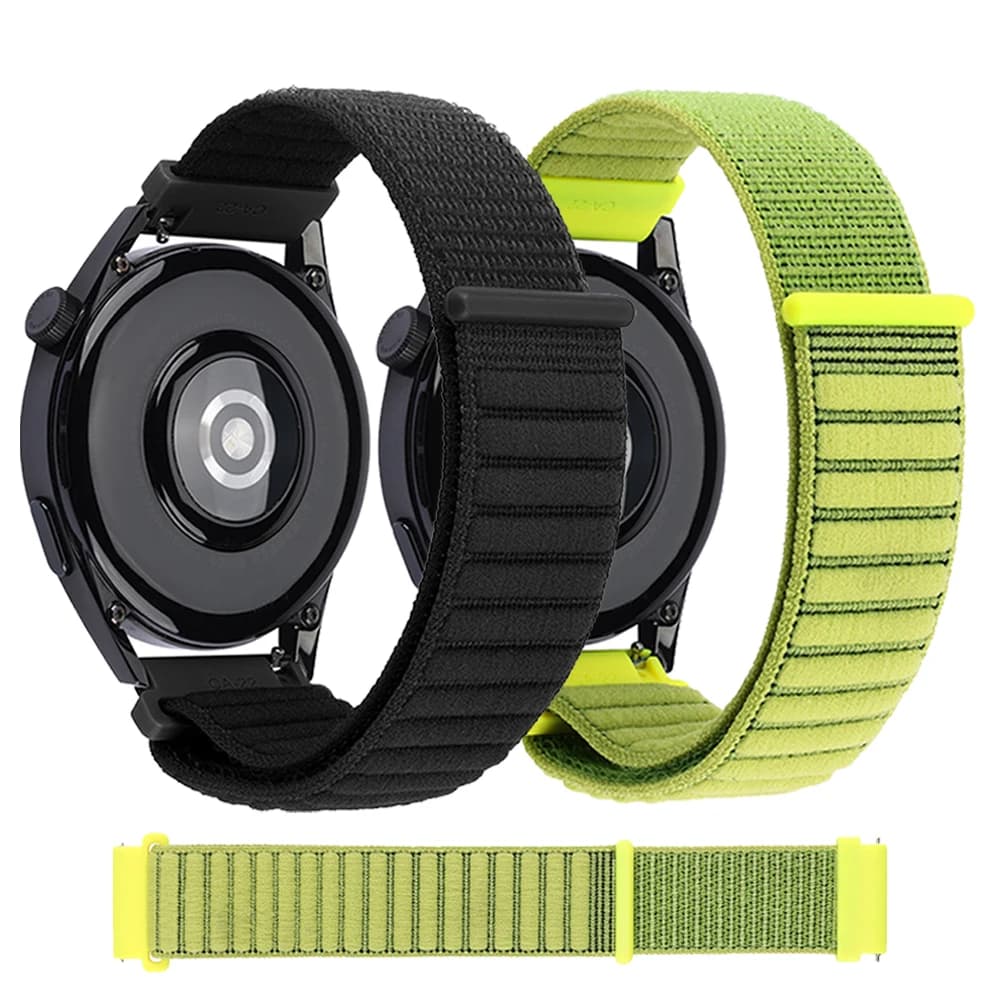 22mm Nylon Sostituisci cinturino da polso per Fossil GEN 5 LTE 45mm/Gen 5 Carlyle HR/Gen 4 Explorist HR/GEN 6 5 5E 44mm Bracciale traspirante