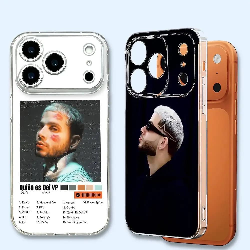 D-Dei V Puerto Rico Transparent Phone Cover Soft TPU For iPhone 17 16 15 14 13 12 11 Pro Max Plus Air XR Full Protection