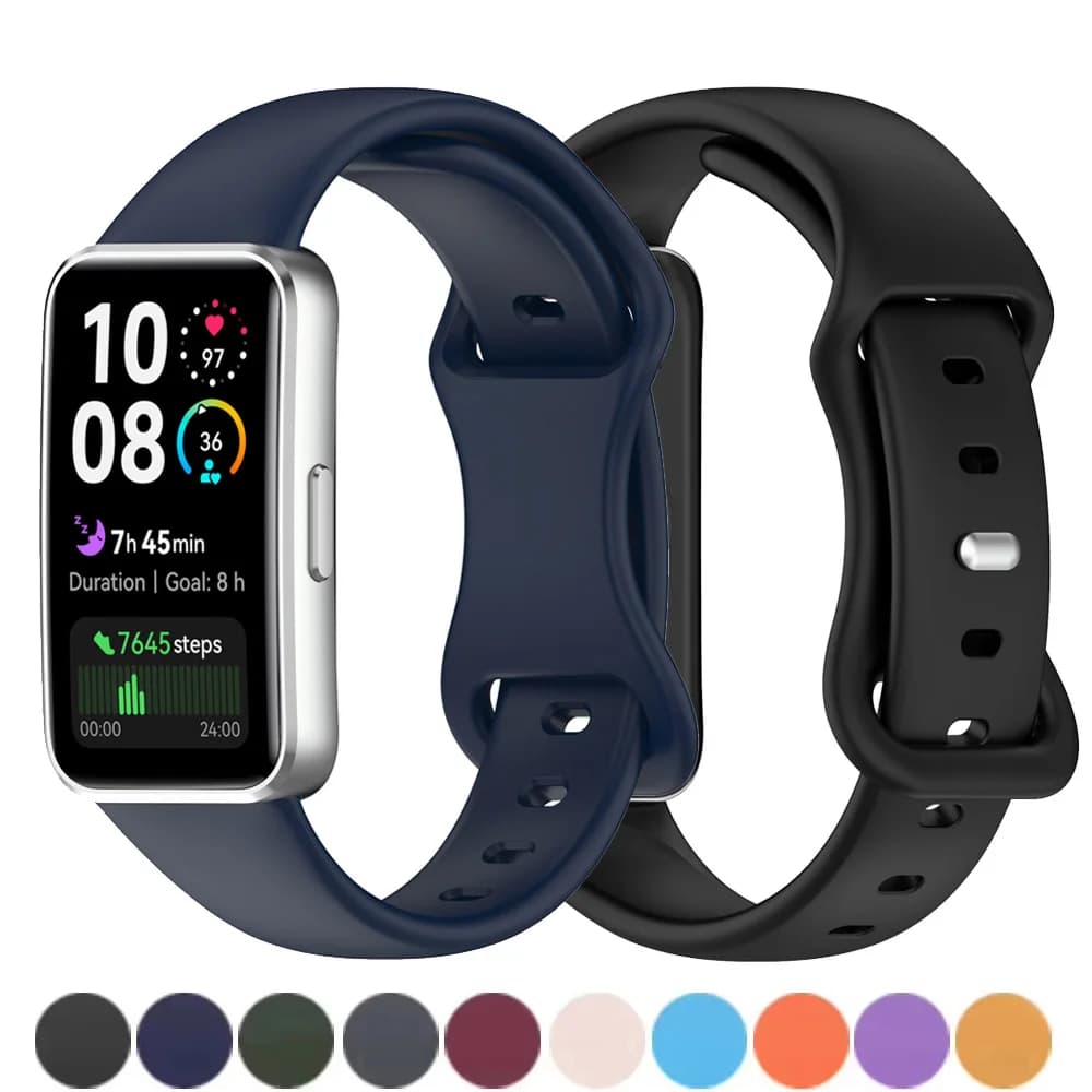 Cinturini in silicone per Huawei Band 10/9/9 NFC Accessori cinturino di ricambio braccialetto sportivo pulseira correa per Huawei Bands 8/8NFC