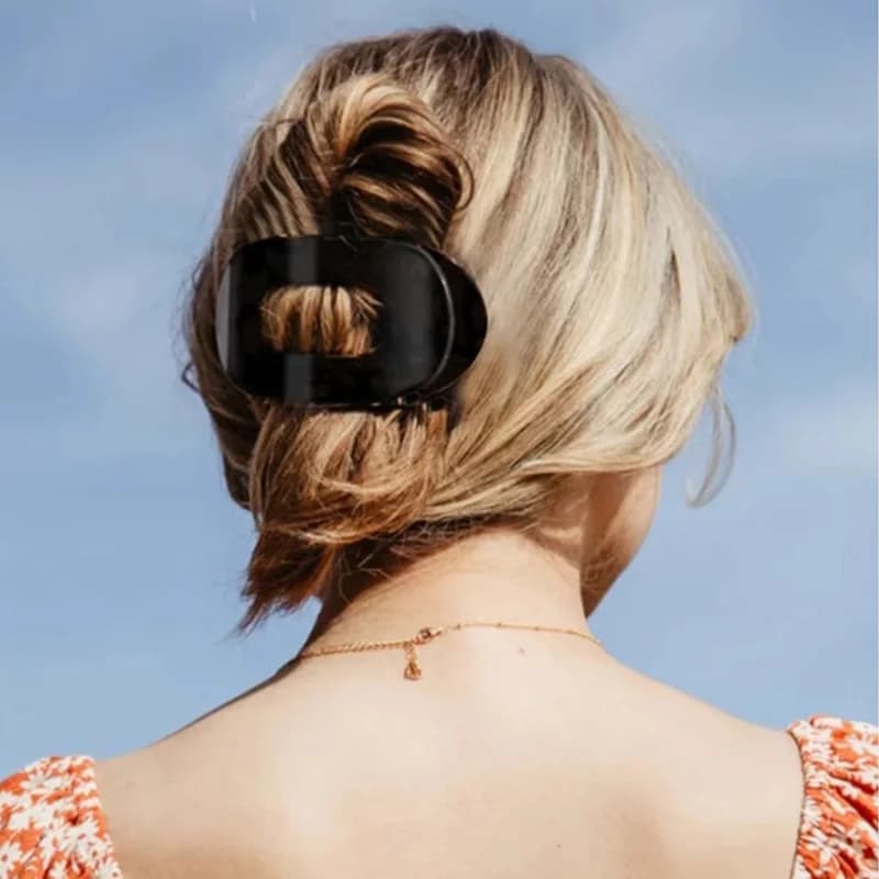 4 fermagli per capelli piatti a tinta unita, fermagli antiscivolo a tenuta forte, accessori per capelli alla moda per donne, per uso quotidiano, lavoro e feste