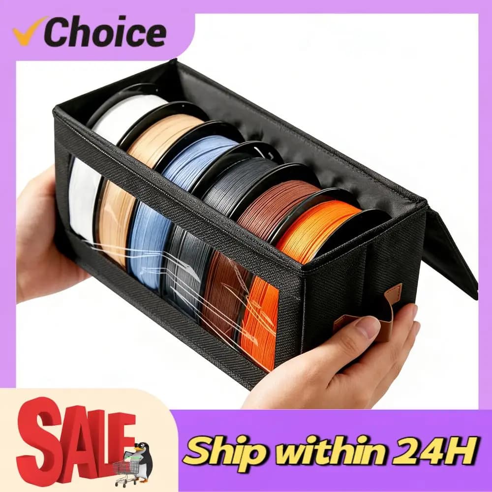 3D Printer Filament Storage Containers with Desiccants Filament Dehumidifier Storage Cabinet 4 Spools 1KG for PLA/ABS/PETG/TPU