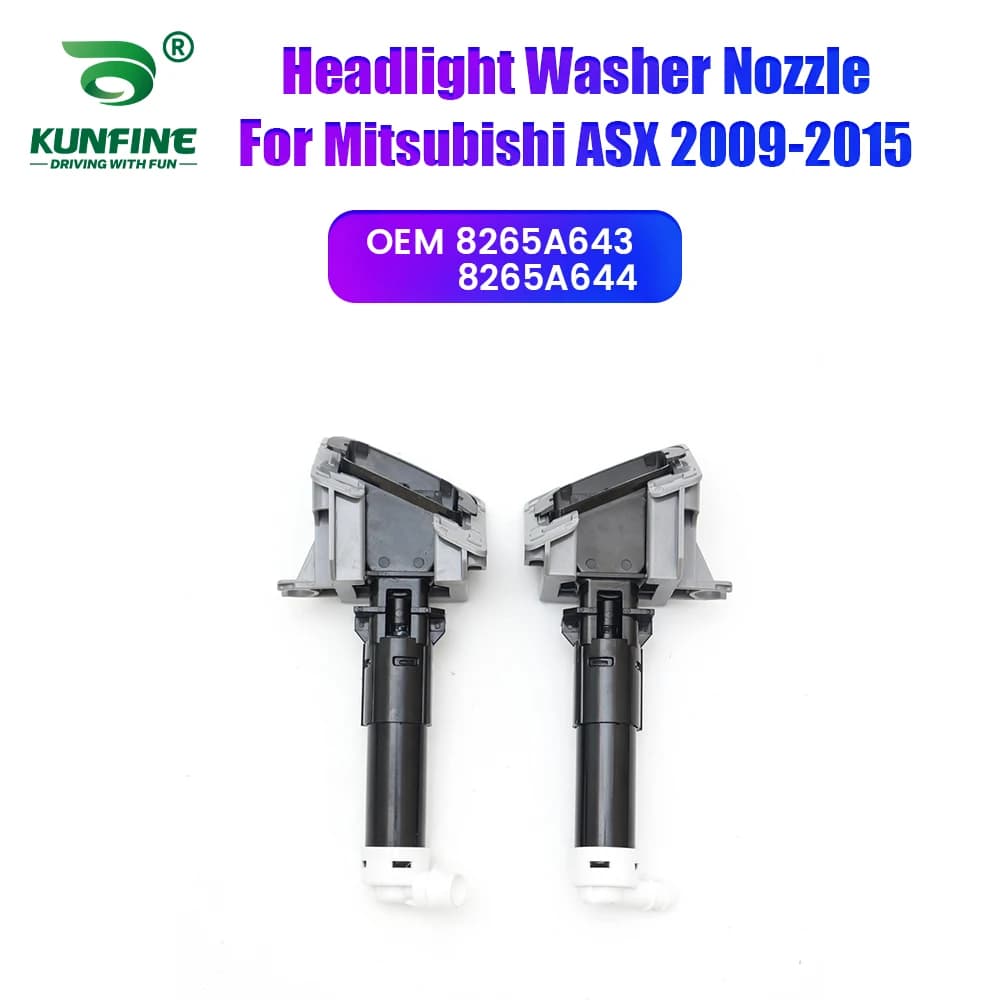 Auto Faro Paraurti Anteriore Rondella Ugello di Spruzzo Jet Faro Copertura Della Pompa Per Mitsubishi ASX 2009-2015 8265A643 8265A644