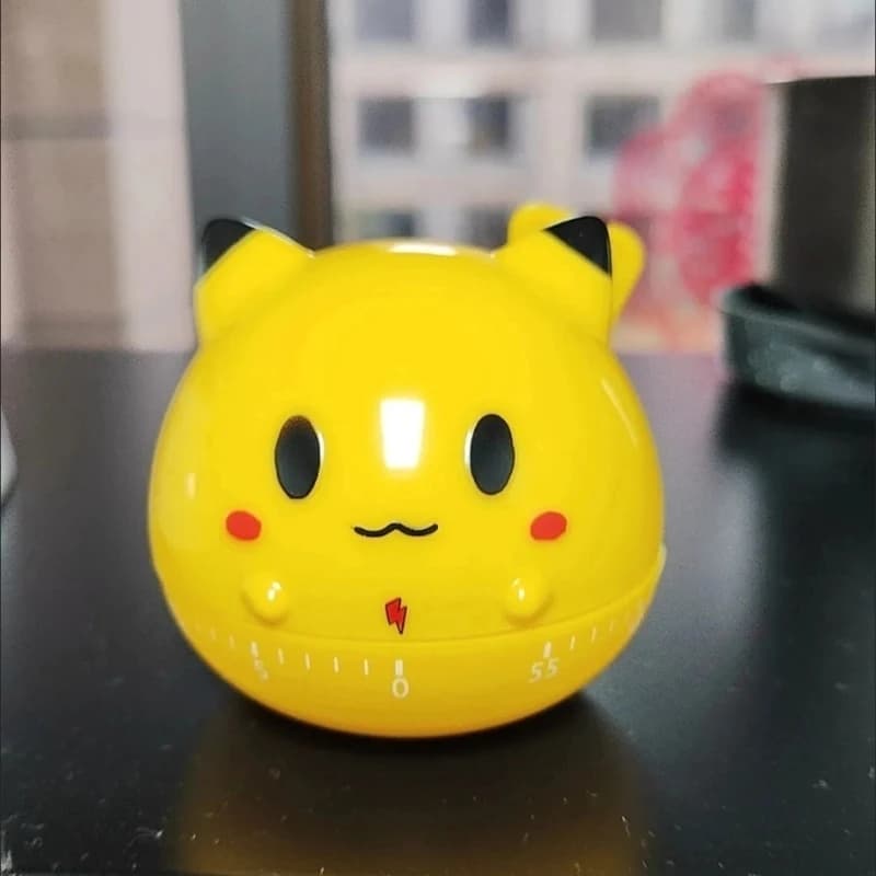 Anime Cartoon kawaii Pikachu Simpatico timer meccanico domestico - Gestione del tempo dello studio Promemoria cucina Regalo a sorpresa per i fan dell'anime