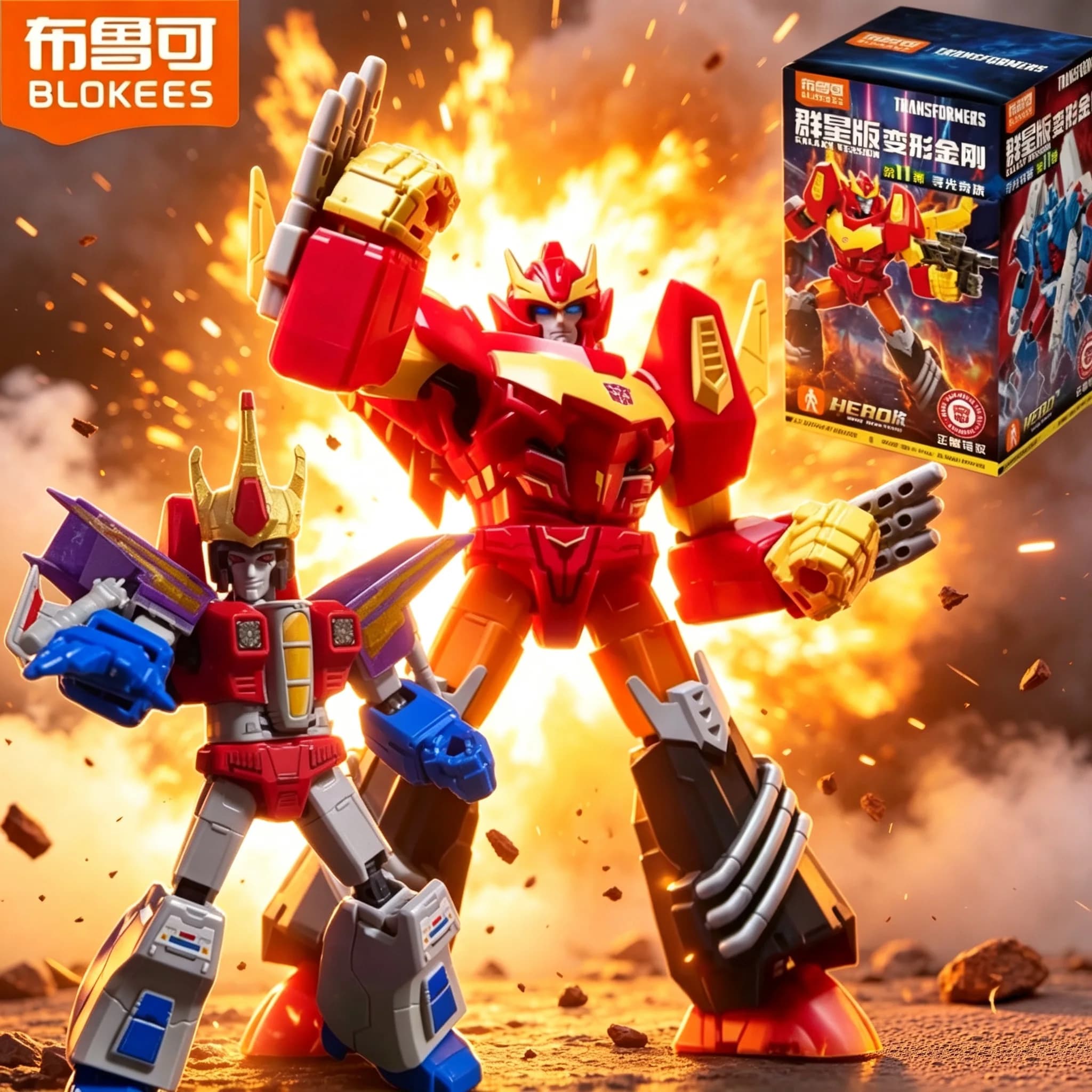 New Arrival Blokees Transformers Galaxy Version Collectible Blind Box Figure Wave 11 Seek Light Journey Wave10 Wave9 Wave8 Posab