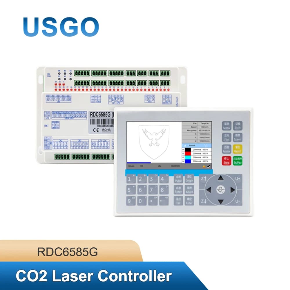 USGO Ruida RDC6585G 8 Axis Controller for Laser Cutting and Engraving Machine Control Systems CO2