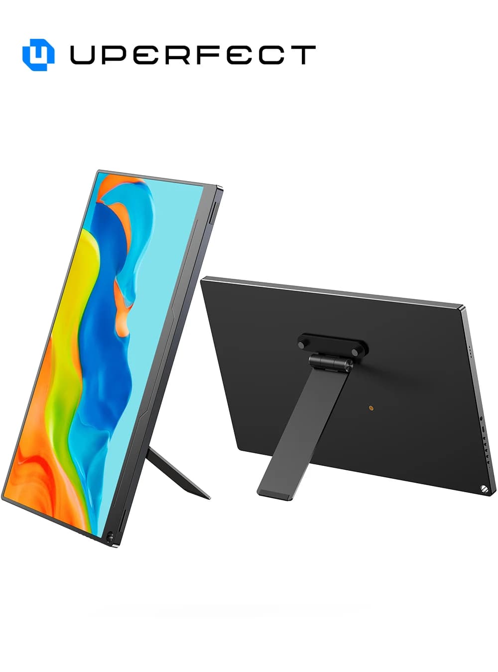 Supporto per Monitor VESA portatile UPERFECT con vite manuale supporto da tavolo per Monitor VESA autoportante da 7 a 17.3 pollici con girevole/inclinazione/Rota