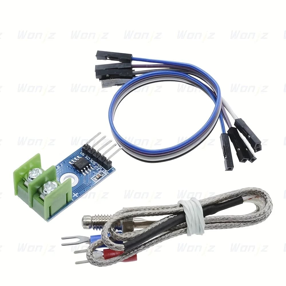 Thermocouple sensor kit: MAX6675 module + K type thermocouple temperature sensor, suitable for ESP32, and Raspberry Pi