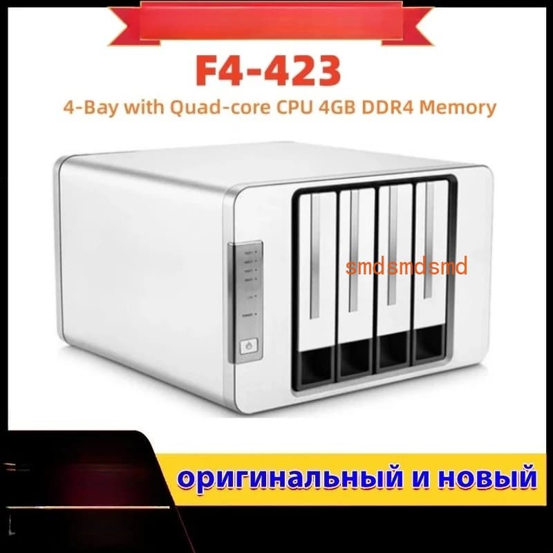 F4-423 4 alloggiamenti con CPU quad-core Memoria DDR4 da 4 GB Porte 2x2,5 GbE NAS ad alte prestazioni per server di archiviazione di rete SMB