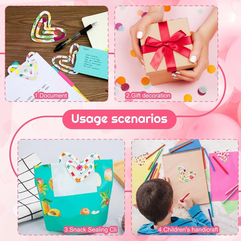 ABRB-20 Pezzi di Graffette Acriliche a Forma di Cuore per Sublimazione, 3,1 X 2,7 Pollici, Modelli di Graffette Vuote per Fai-da-Te