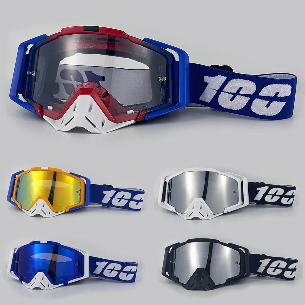 Occhiali da motocross Occhiali da equitazione per esterni Sport fuoristrada Dirt Bike Occhiali da corsa Occhiali da casco da sci Occhiali antiappannamento MX MTB