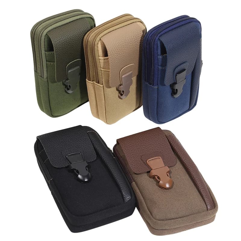 Borsa da cintura da uomo Borsa per cellulare da uomo Borse per cellulari Marsupio Molle Portamonete Portamonete Porta carte