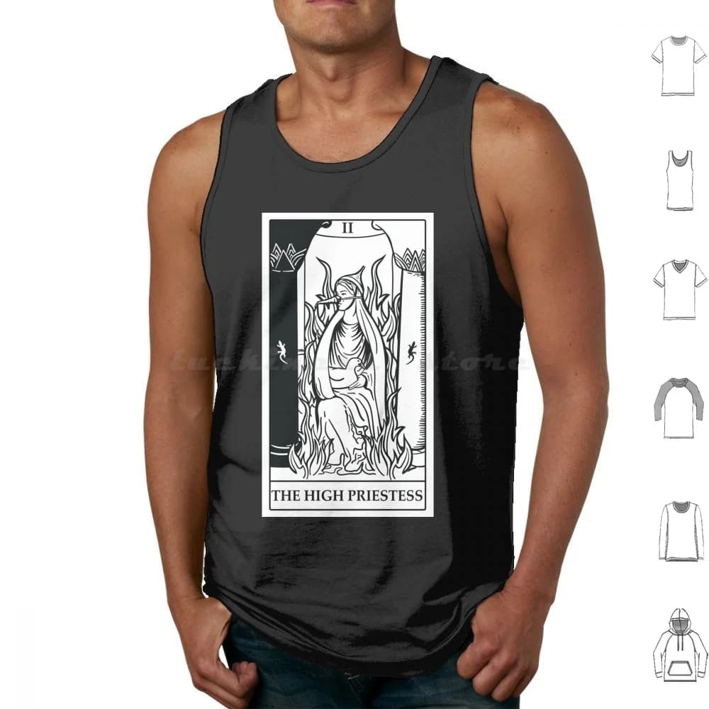 The High Priestess Tarot Card Tank Tops Vest Sleeveless And The Holy Grail Tarot Holy Grail Tarot