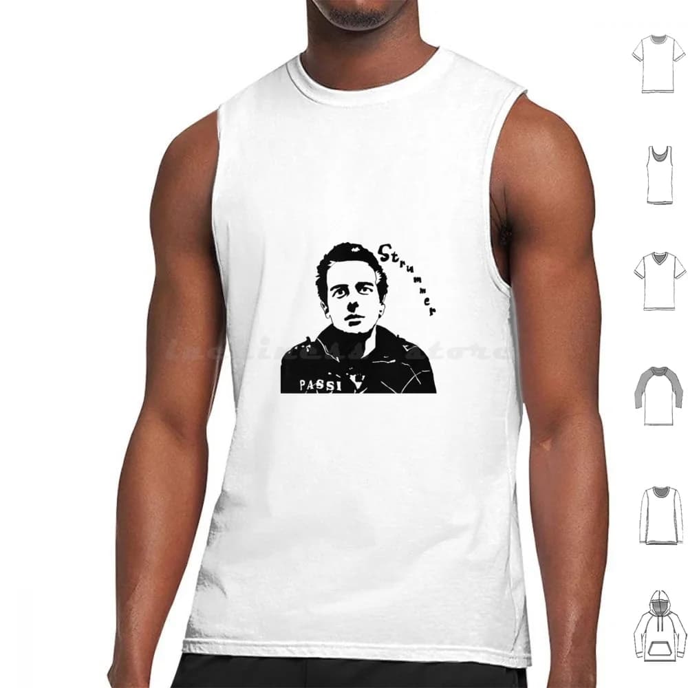 Joe Strummer Canotte Canottiera senza maniche Musica punk N Roll Retro Bandiera nera Blink 182 Londra Chiamando chitarra Oi Pop Culture Album