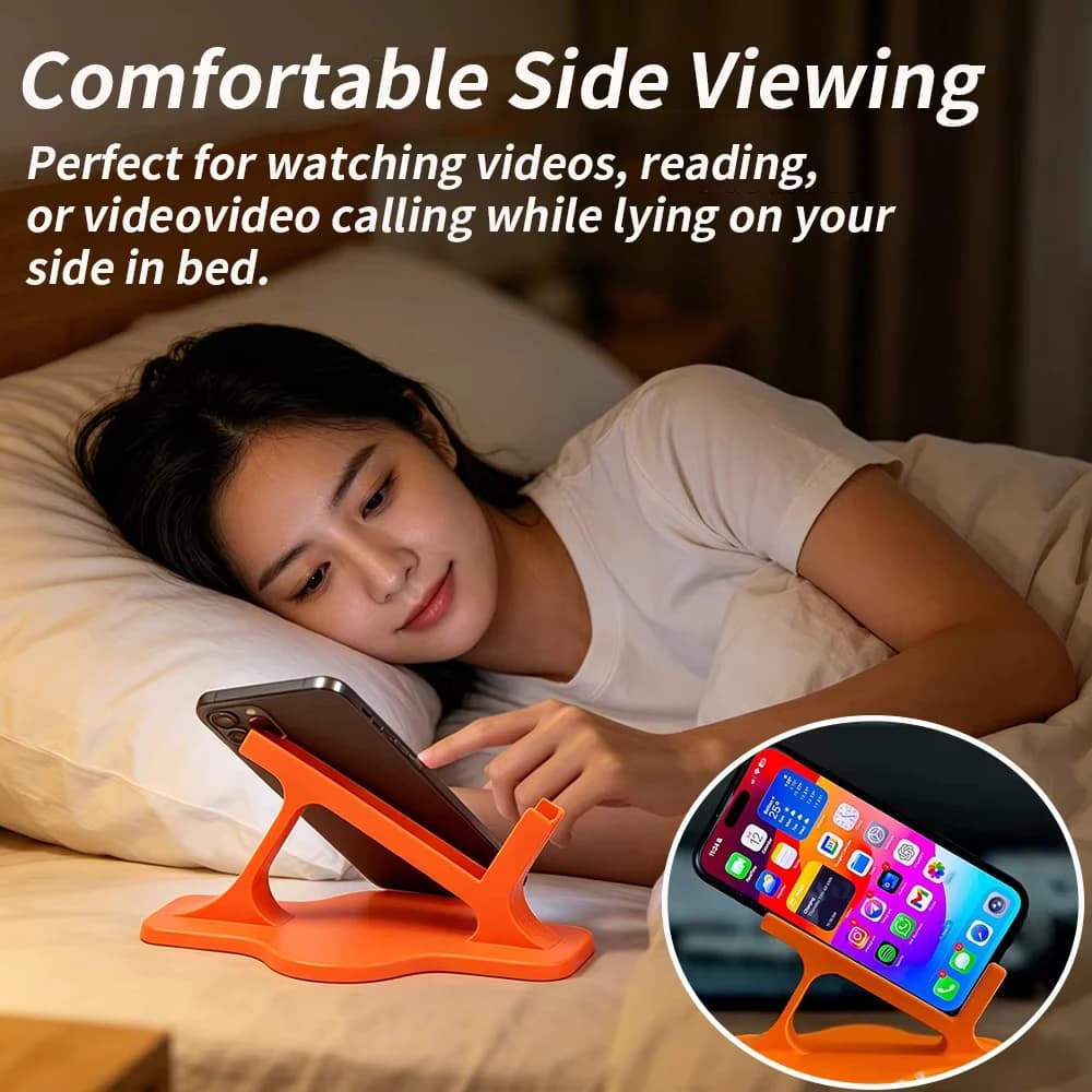 New Bed Lazy Phone Stand for Side Lying Stable Ergonomic Phone Holder for Hands-Free Viewing Perfect for Bedtime Entertainment