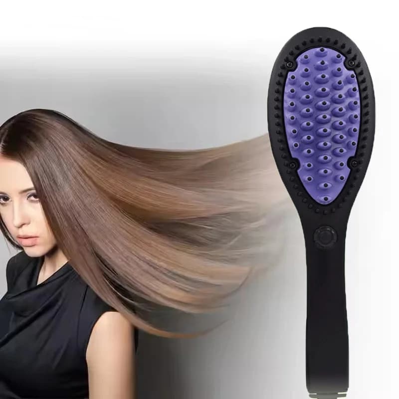 Pettine caldo Piastra per capelli Spazzola Ionico Anti Scottatura Ferro arricciacapelli Ceramica PTC Riscaldamento rapido Raddrizzamento Bigodino Stying Strumento