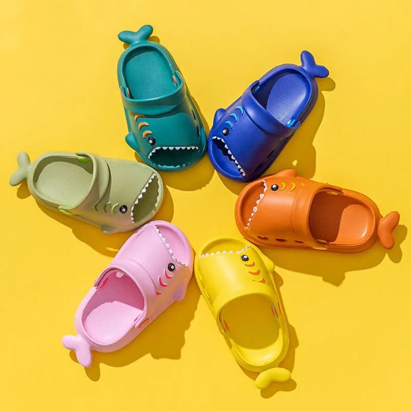 Sandali per bambini Bambini Cartoon Shark Estate Bambino Ragazzi Ragazze Suola morbida Scarpe per bambini Pantofole antiscivolo