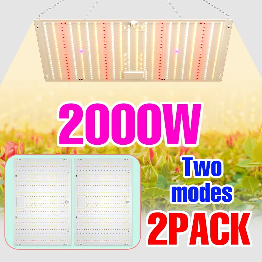2000W LED Green Plants Cultivates 110V lamp Complete Indoor Spectro Filling Light 1500W Serra Veg Tent Flower Succulent Hydroponic Seeds