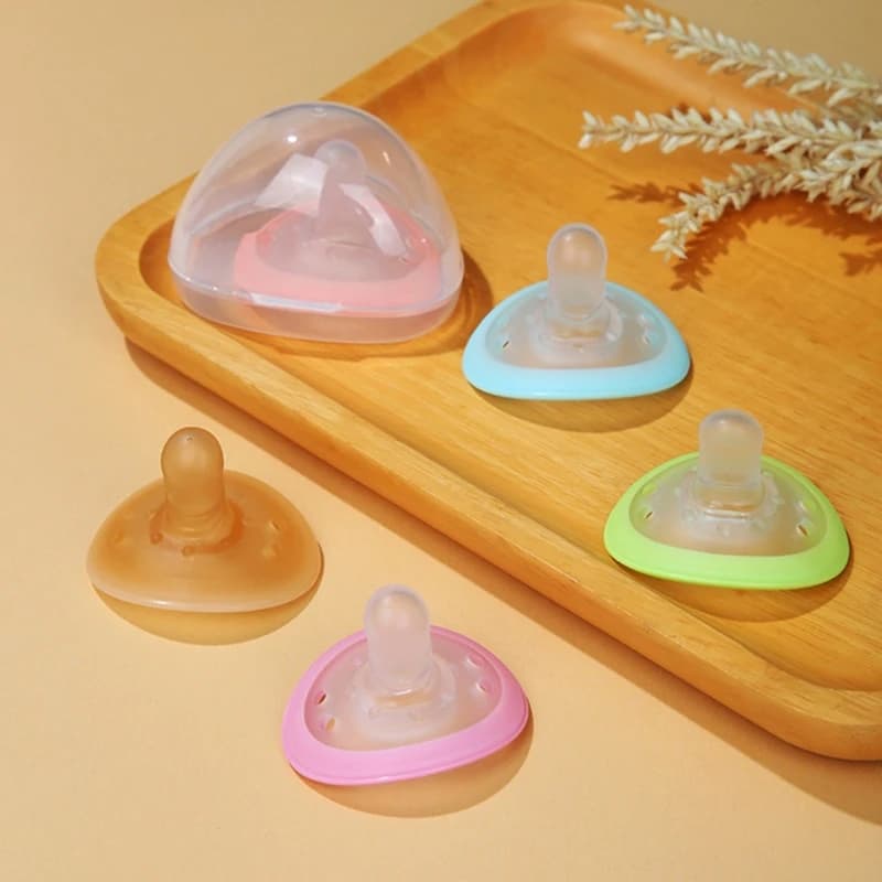 Ciuccio per bambini in silicone senza BPA da 1 pezzo con scatola di immagazzinaggio antipolvere Succhietto per neonato a testa p