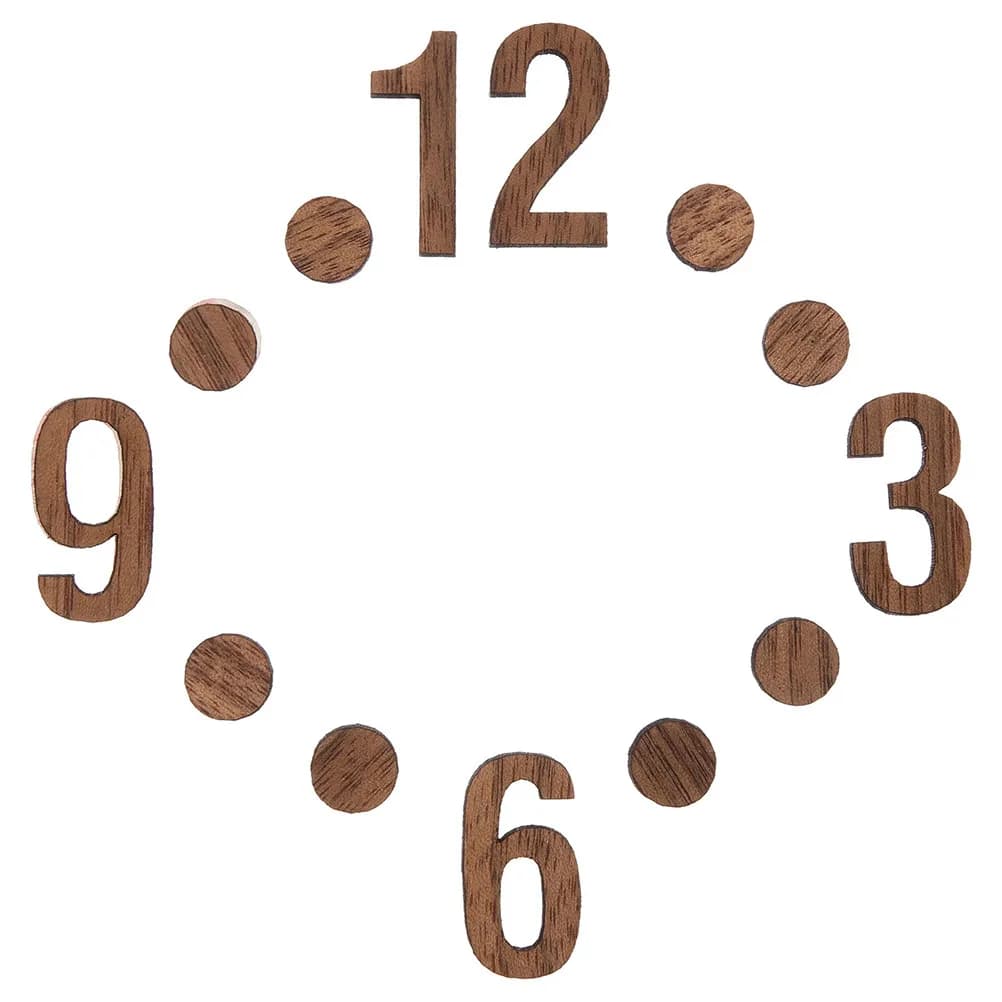 1Set Sturdy Wooden Clock Numbers DIY Kit Replacement Parts for Wall Clock Repair Decoration Hands Replacement Parts