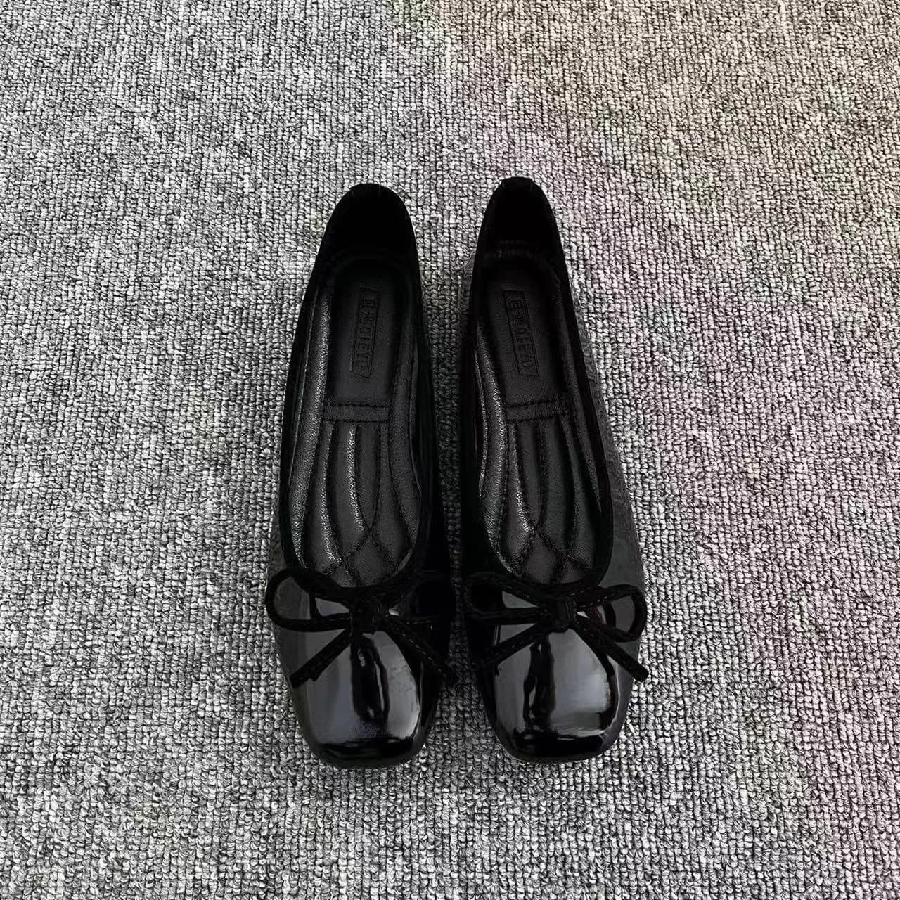 Nuove Scarpe Basse Francesi con Punta Quadrata Primavera - Ballerine Mary Jane Casual da Donna con Fiocco, Comode e Versatili per Tutti i Giorni 2026
