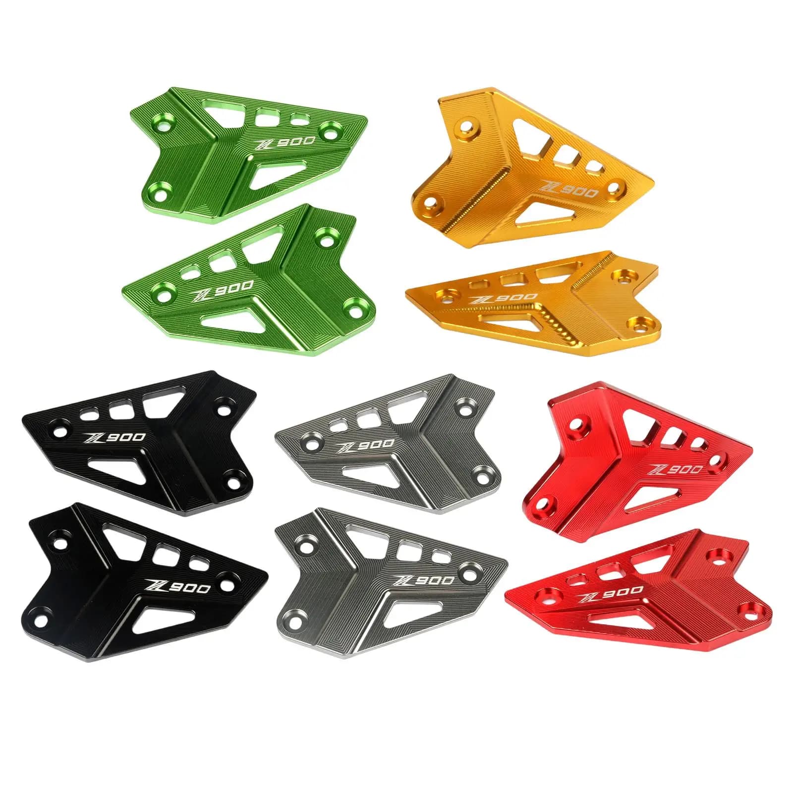2x Moto Piede Peg Protector In Lega di Alluminio Tacco Posteriore Piastre Guardia Poggiapiedi Misura per Kawasaki Z900 2017 2018 2019 2020 2021