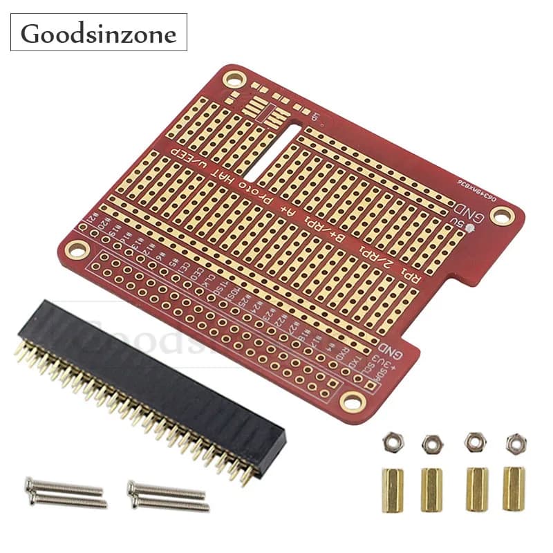 Prototype Breakout Breadboard DIY PCB Shield Board Kit for Raspberry Pi 4 3 2 B + A +, Raspberry Pi GPIO Proto HAT Shield