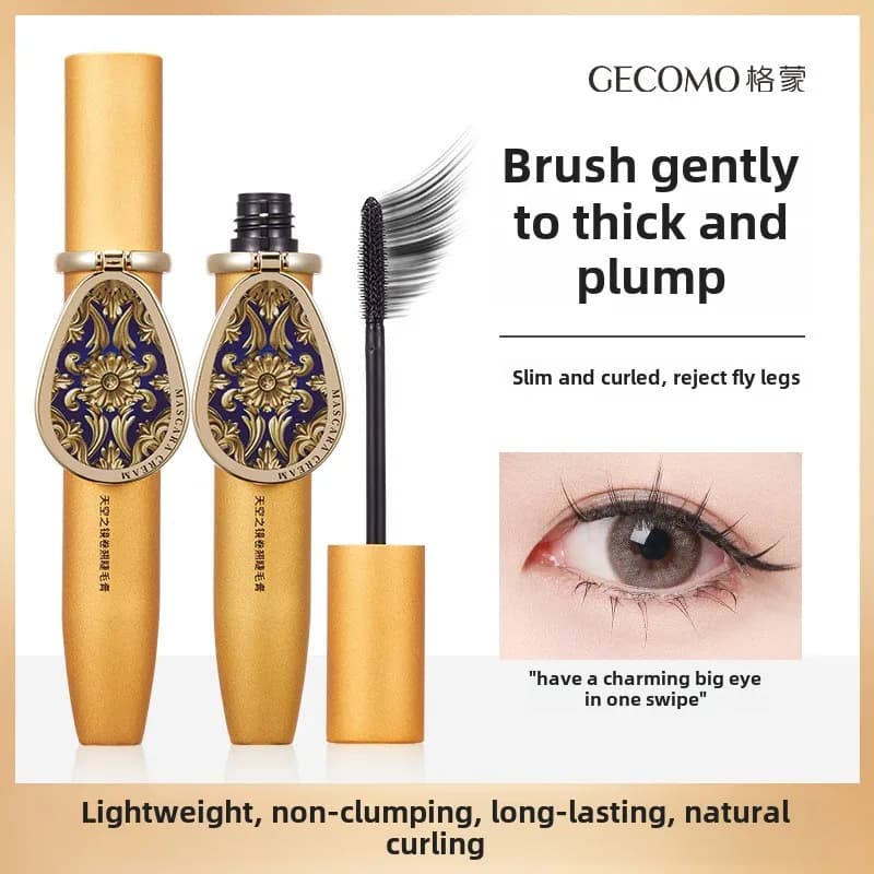 Gemeng Sky Mirror riccioli mascara riccioli denso e snelliAsciugatura rapida impostazione impermeabile e duratura non facile da sbavare