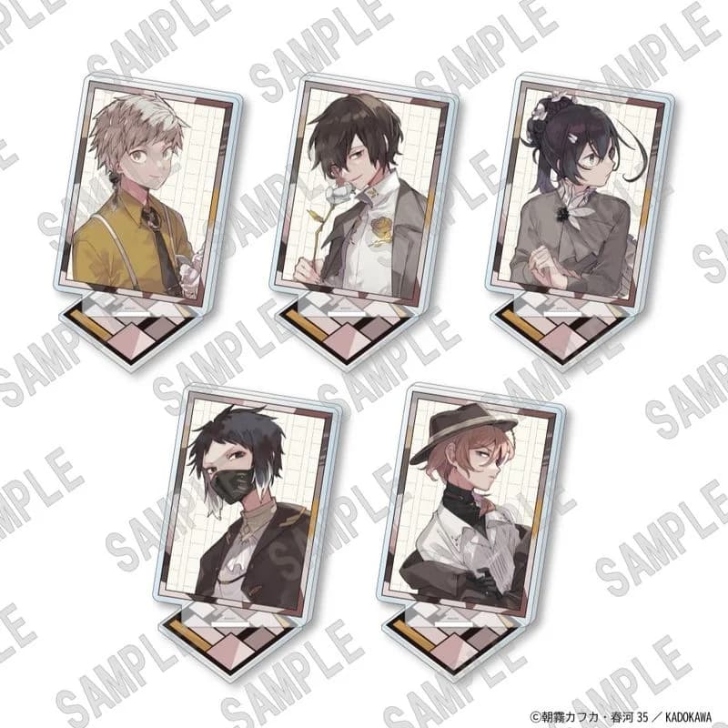 dazai osamu Nakahara Chuuya Cosplay Anime figura Diagonalmente inserito quadrato acrilico In Piedi Segno Accessori Regalo di Natale