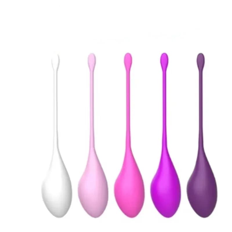 Set di 5 Palline di Kegel in Silicone, Pesi Vaginali per Esercizi Muscolari, Allenamento di Rafforzamento, Giocattoli Fitness per Donne 18+