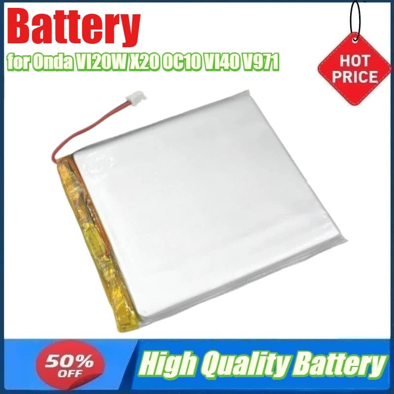 Batteria per Onda VI20W X20 OC10 VI40 V971 V10 Pro Tablet PC Batteria