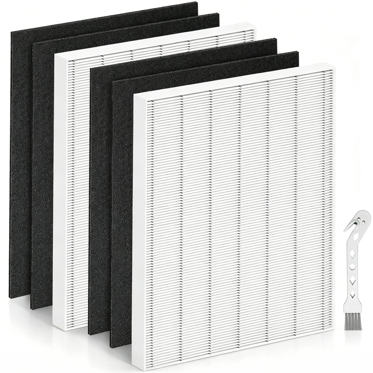 115115 Filter A H13 HEPA Filter For Winix C535 5300-2 6300-2 AM90 C909 Air Purifier 2 HEPA+4 Carbon Prefilters Replacement