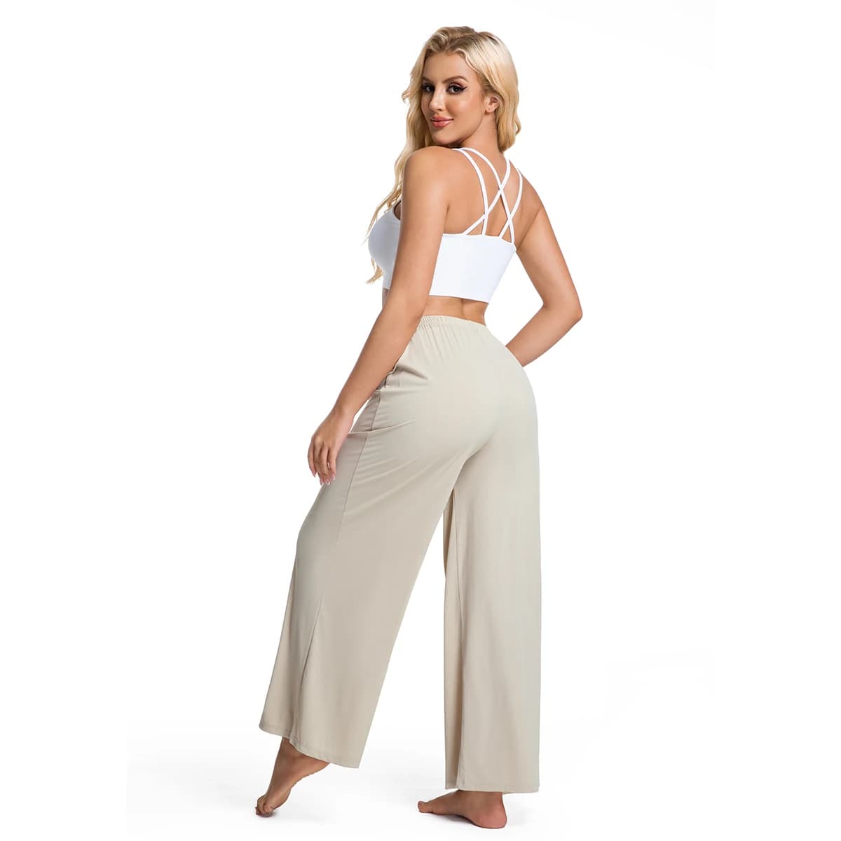 Leggings Sportivi Senza Cuciture per Donna, Vita Alta Elastica, Leggings da Yoga, Pantaloni Slim Push-Up ad Asciugatura Rapida per Palestra e Jogging