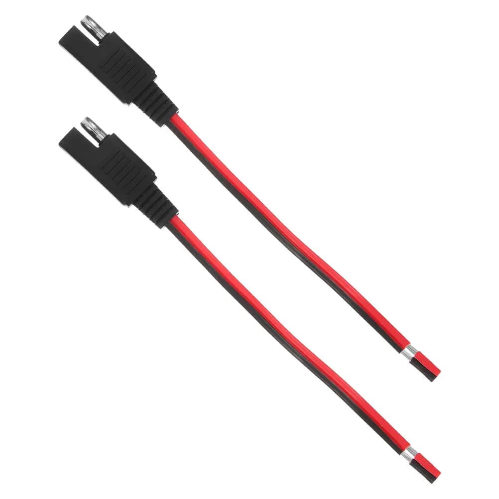 2Pcs 14Awg Automotive Solar Extension Cable Quick-Connect Sae Connector Heavy-Duty Flexible Reliable for Photovoltaic Panels