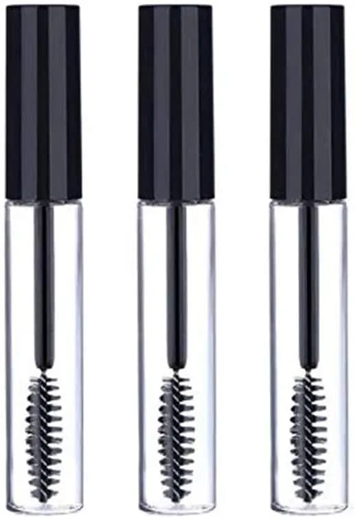 Confezione da 3 Tubetti Vuoti per Mascara da 10ml con Bacchette, Inserti in Gomma, Imbuti e Pipette per Sieri per Ciglia