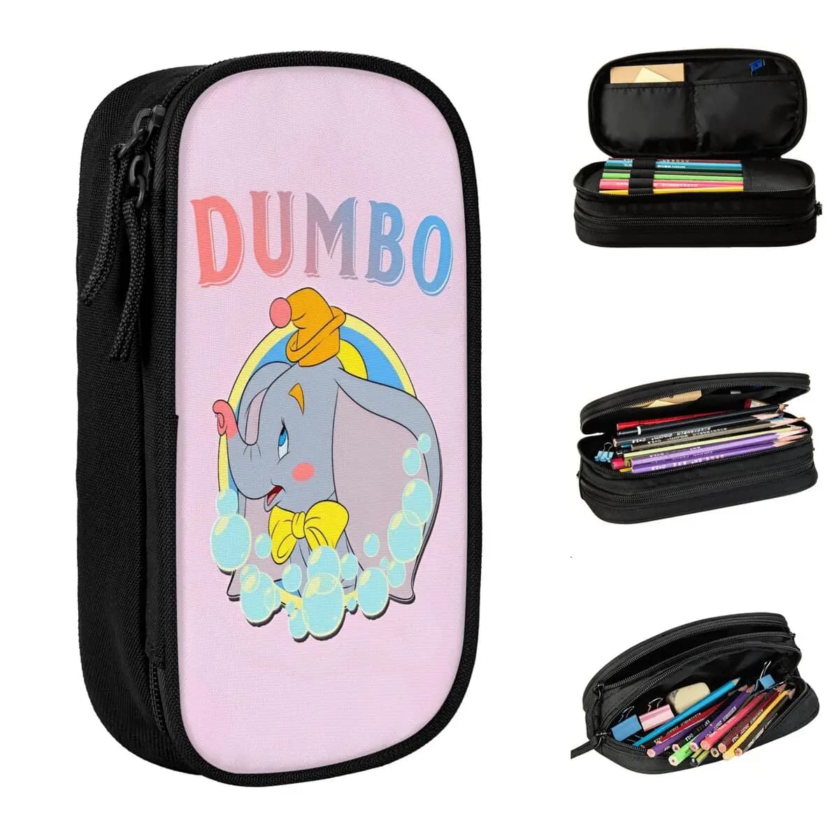 Dumbo Pencil Case Meme Boy Girl Vintage Pencil Box Design School Pencil Cases Supplies Gift