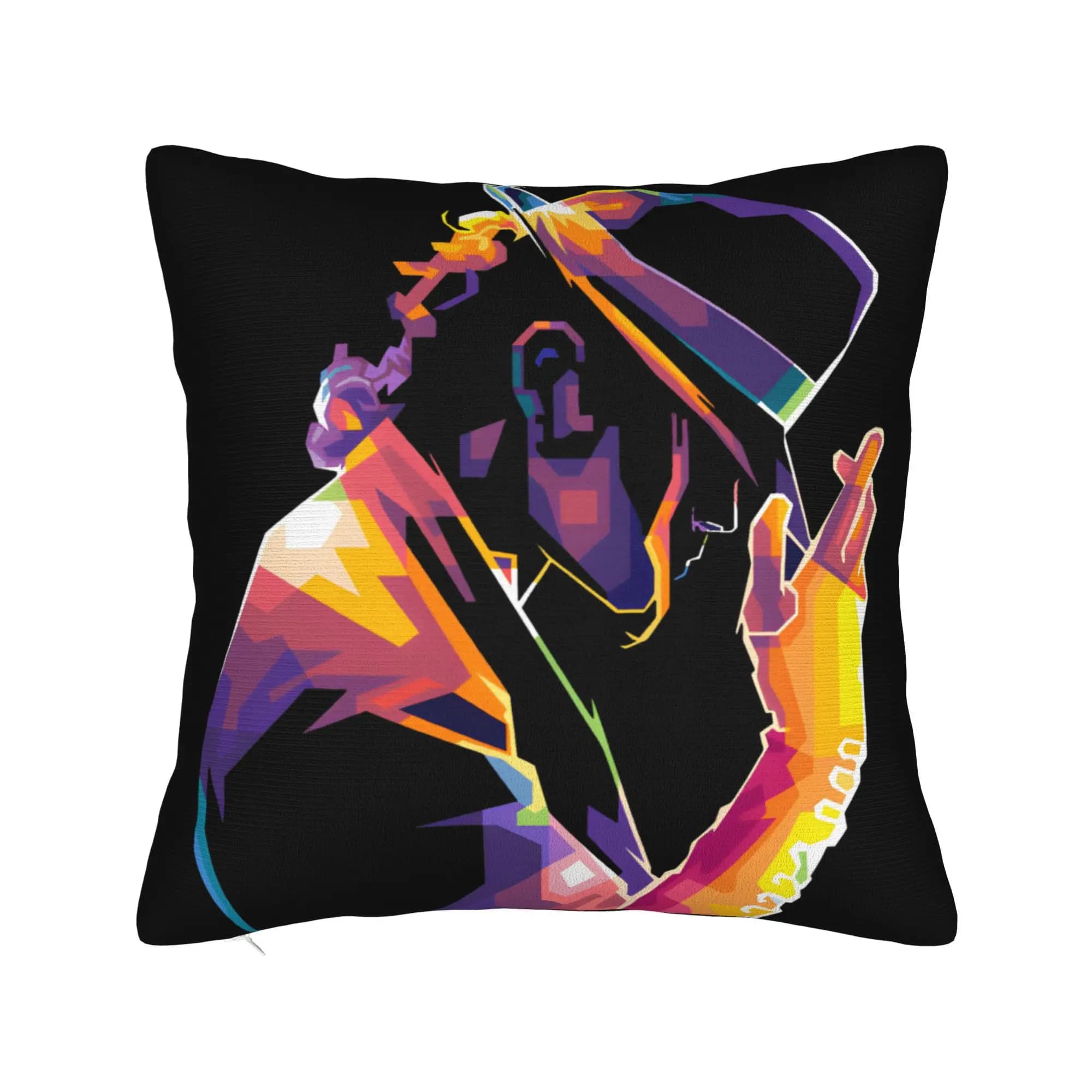 Federa per cuscino Mj King Of Pop, federa divertente di Michael Jackson, federe quadrate per divano, auto, decorazioni per la casa