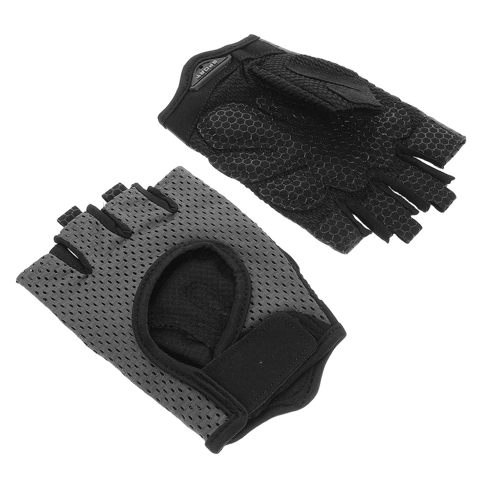 1 paio di guanti fitness a mezze dita, guanti da allenamento traspiranti per ciclismo, per uomo e donna, palestra, sollevamento pesi, sport all'aria aperta