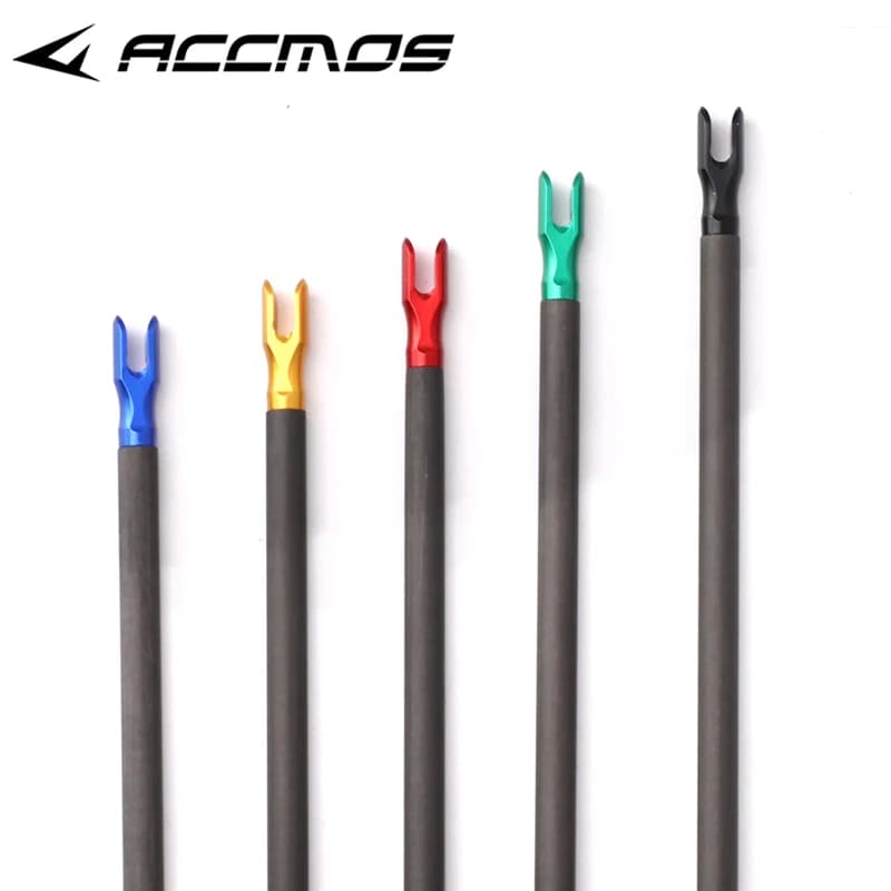 6pc In Lega di Alluminio Inserto Freccia Nock Spille ID3.2mm 4.2mm 5.2mm 6.2mm Freccia Albero Nock Spille Composto Recurvo tiro accessori