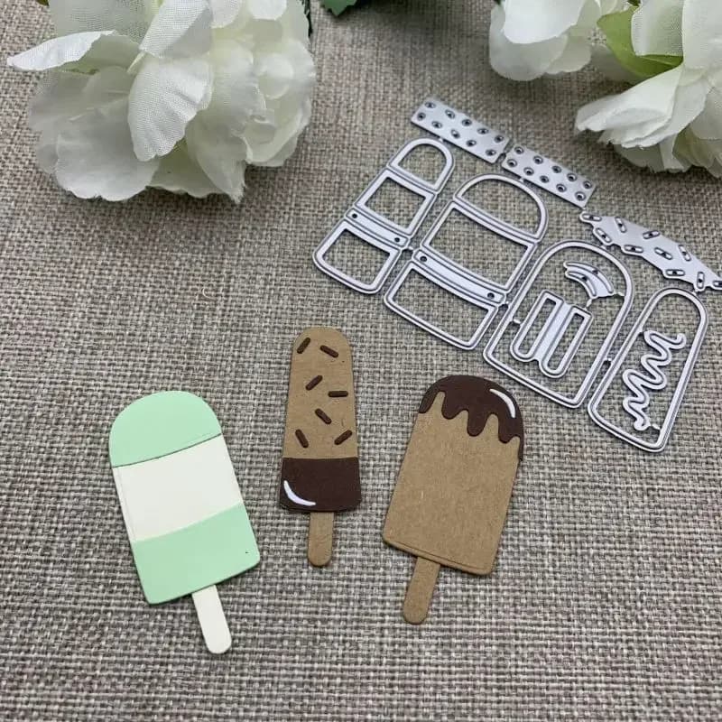 Fustelle in metallo per decorazioni gelato, per scrapbooking fai da te, goffratura decorativa, stampo per fustellatura artigianale