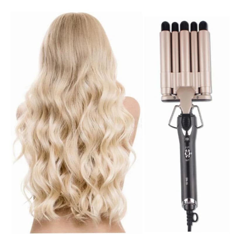 Hair tool with five pipe curling iron, living room and home use, ceramic, intelligent temperature control, rapid heating, hair styling tools