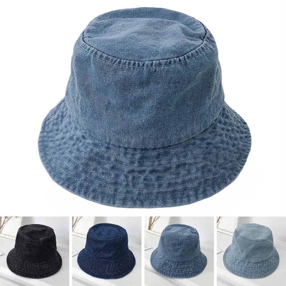 Unisex Women's Summer Cotton Buckle Hats Sunbonnet Fabric Sunbonnet Outdoor Fishing Hat Beach Cap