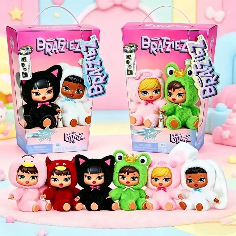 Nuova Serie Bratz Bratziez Iconz 2026, Scatola Misteriosa con Peluche, Ciondolo, Bambola, Regalo Sorpresa