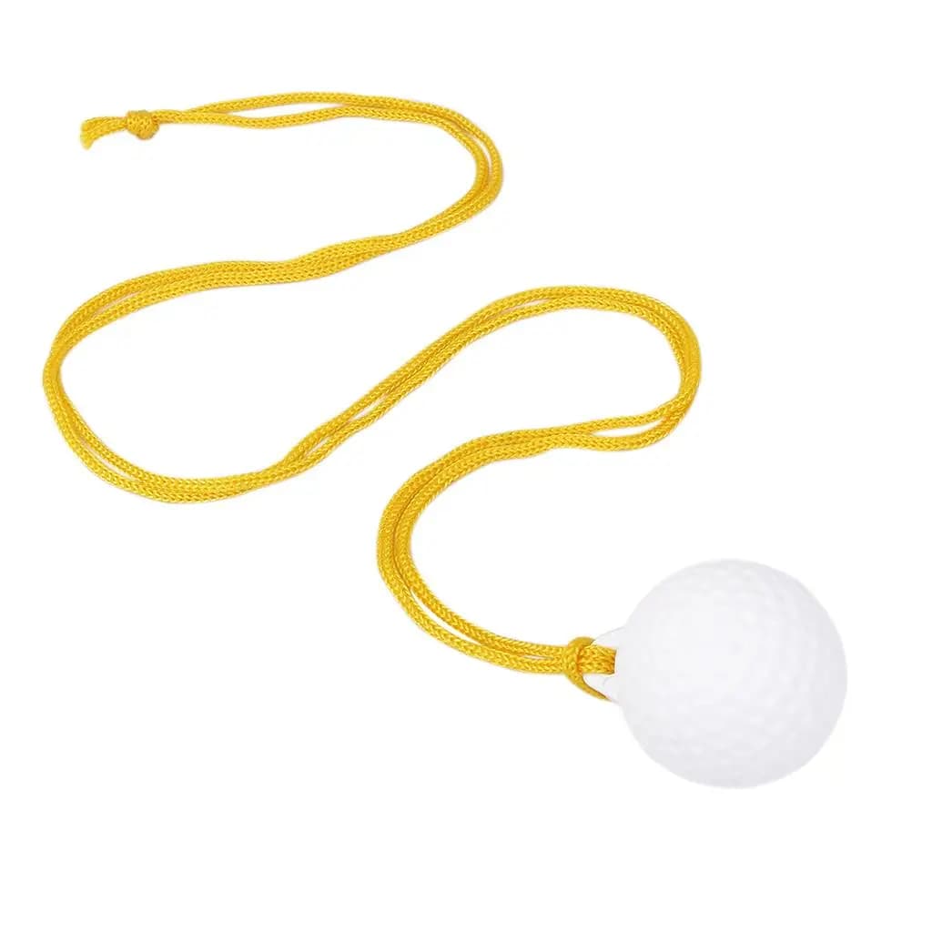 Palla da pratica in plastica da golf con ausilio per l'allenamento dell'oscillazione con corda da 47 pollici di lunghezza