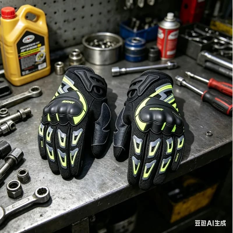 Guanti da Ciclismo Suomy per Esterni, Traspiranti, Estivi, con Protezione Antiurto per Moto, Accessori da Guida per Uomo e Donna, Gialli