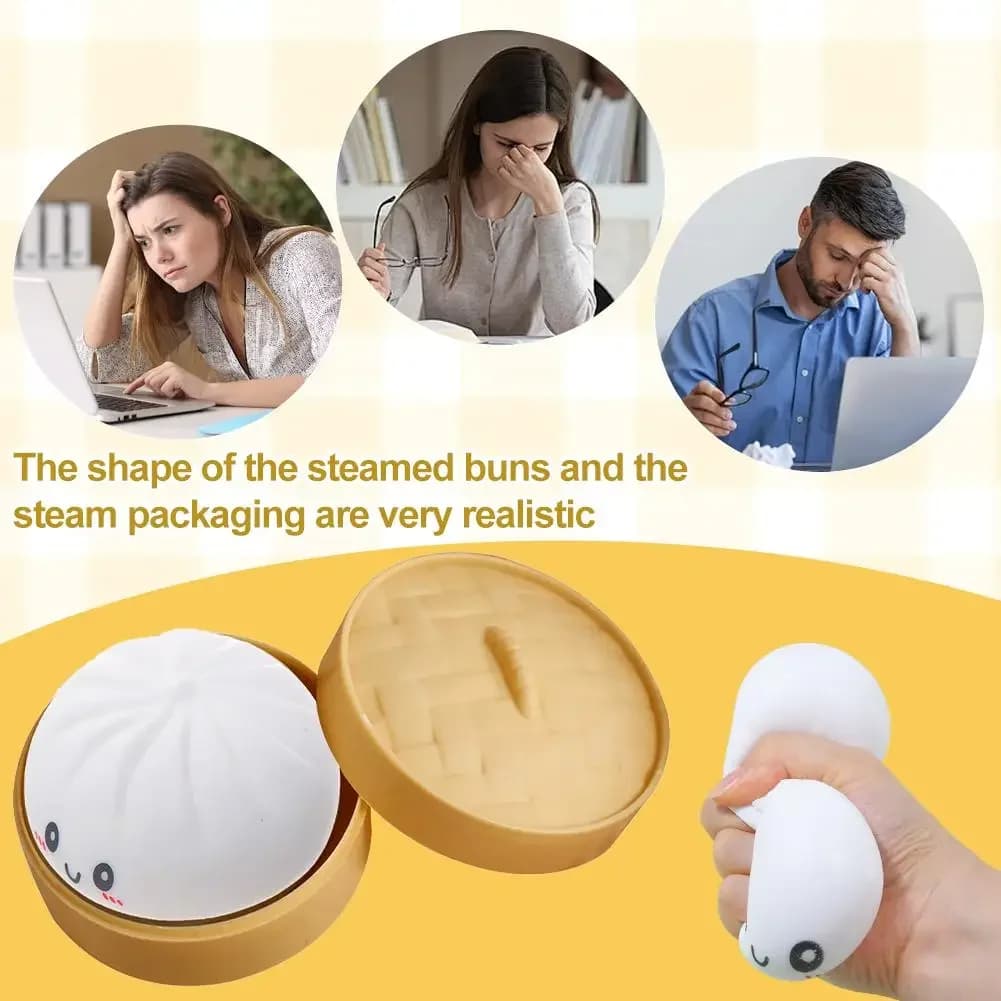 Palline Antistress a Forma di Raviolo, Giocattoli Sensoriali da Spremere, Palline di Pasta Antistress per Scherzi di Halloween, Regali