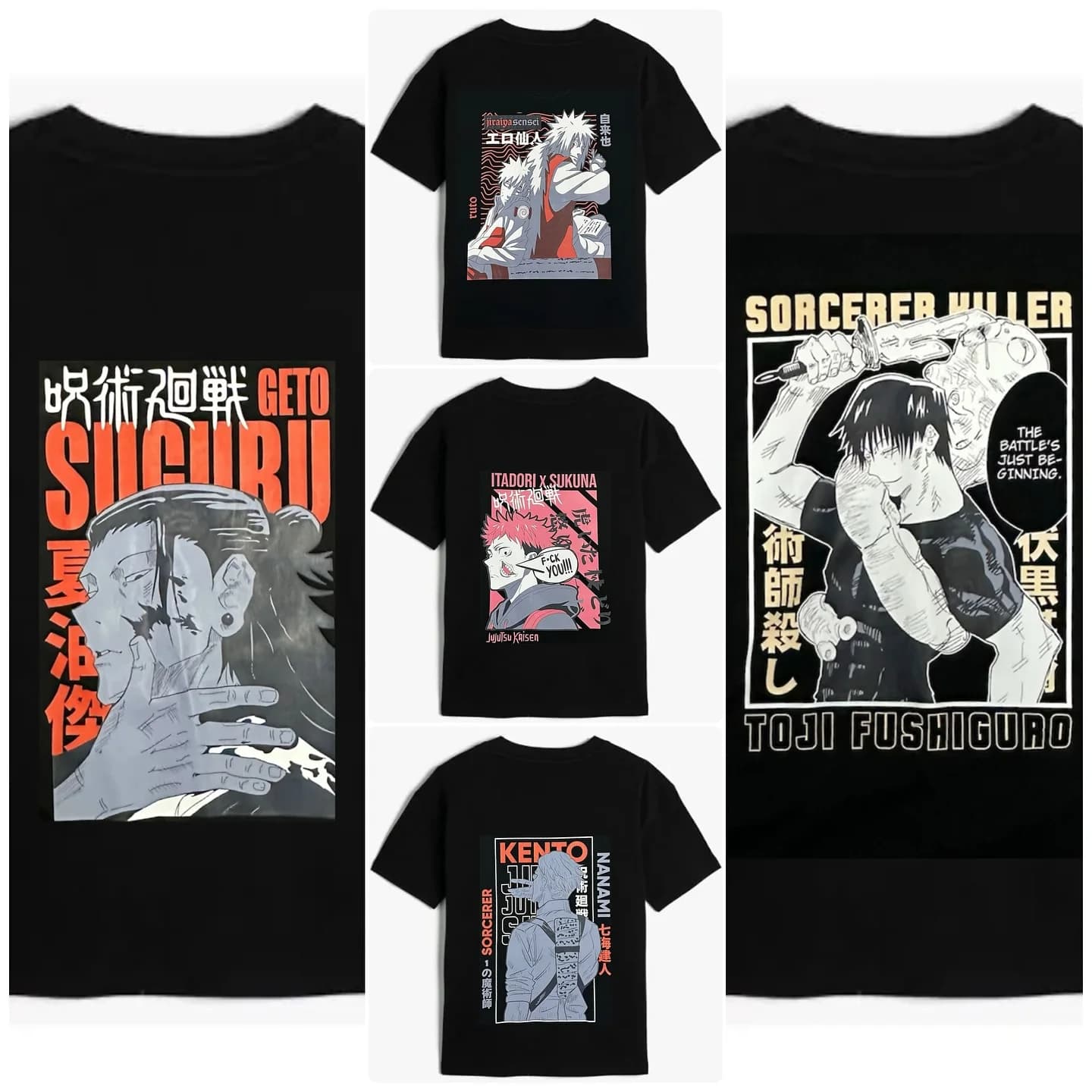 Nuova Collezione Estate 2026: T-Shirt Classica Anime Jujutsu Kaisen a Maniche Corte con Girocollo, per Uomo e Donna (Coppia)