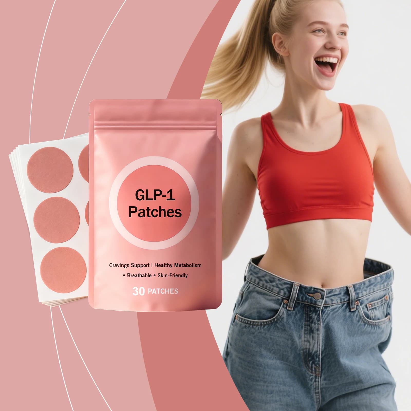 GLP-1 Cerotti to Increase Metabolism, Energy Potentiators, Glycemia Control, Stress Reduction, Health Management, Weight Loss Products, 30 Pieces