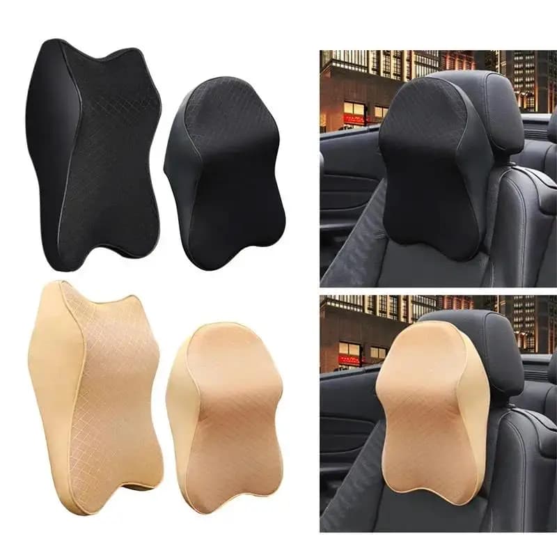 Cuscino per il collo dell'auto Cuscino per il sedile Poggiatesta Supporto lombare per alleviare il mal di schiena Sedia da ufficio Memory Foam Design ergonomico