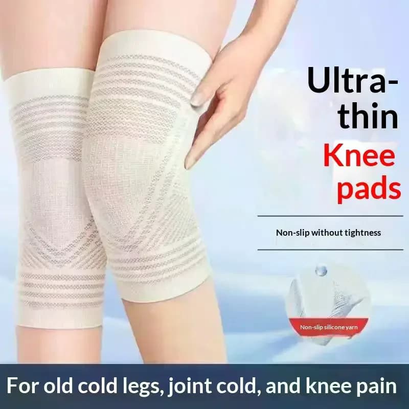 1Pair Summer Knee Cover Breathable Non-slip Joint Pain Relief Compression Kneepads Air Conditioning Thin Warm Knee Brace